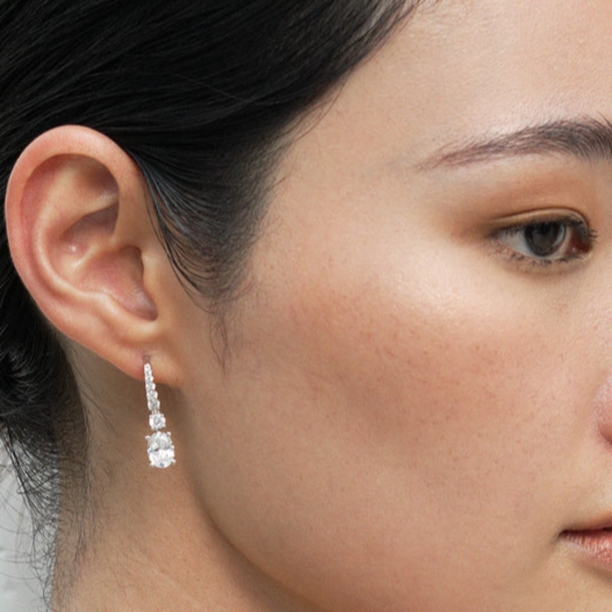 CARAT* London Sterling Silver Thea Oval Earrings