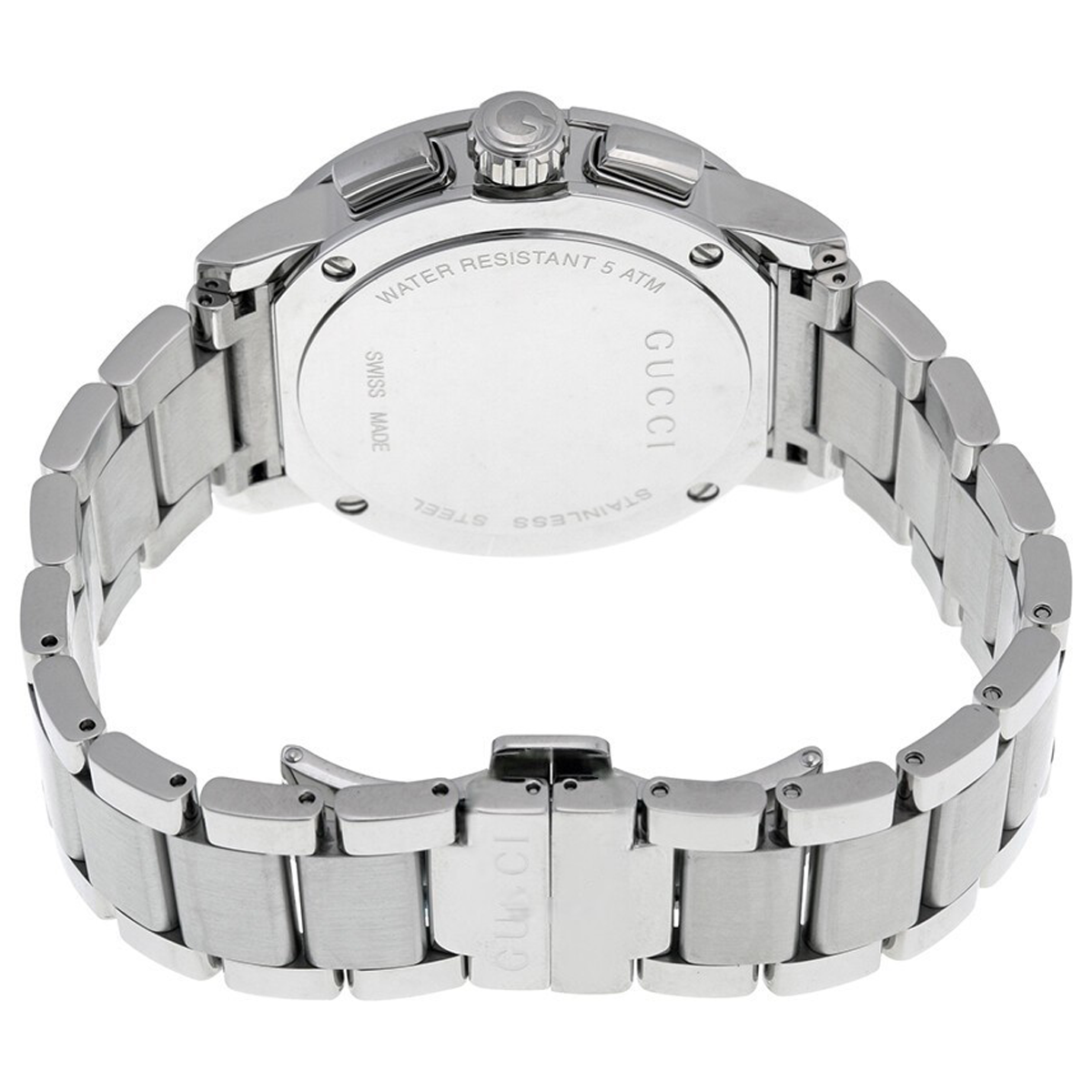 Gucci G-Chrono 44mm Black Guilloche Dial Quartz Men's Watch