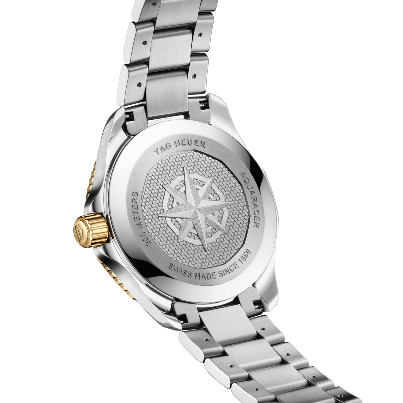 TAG Heuer Silver & Yellow Gold Aquaracer Professional 200 SolargraphMen's Watch