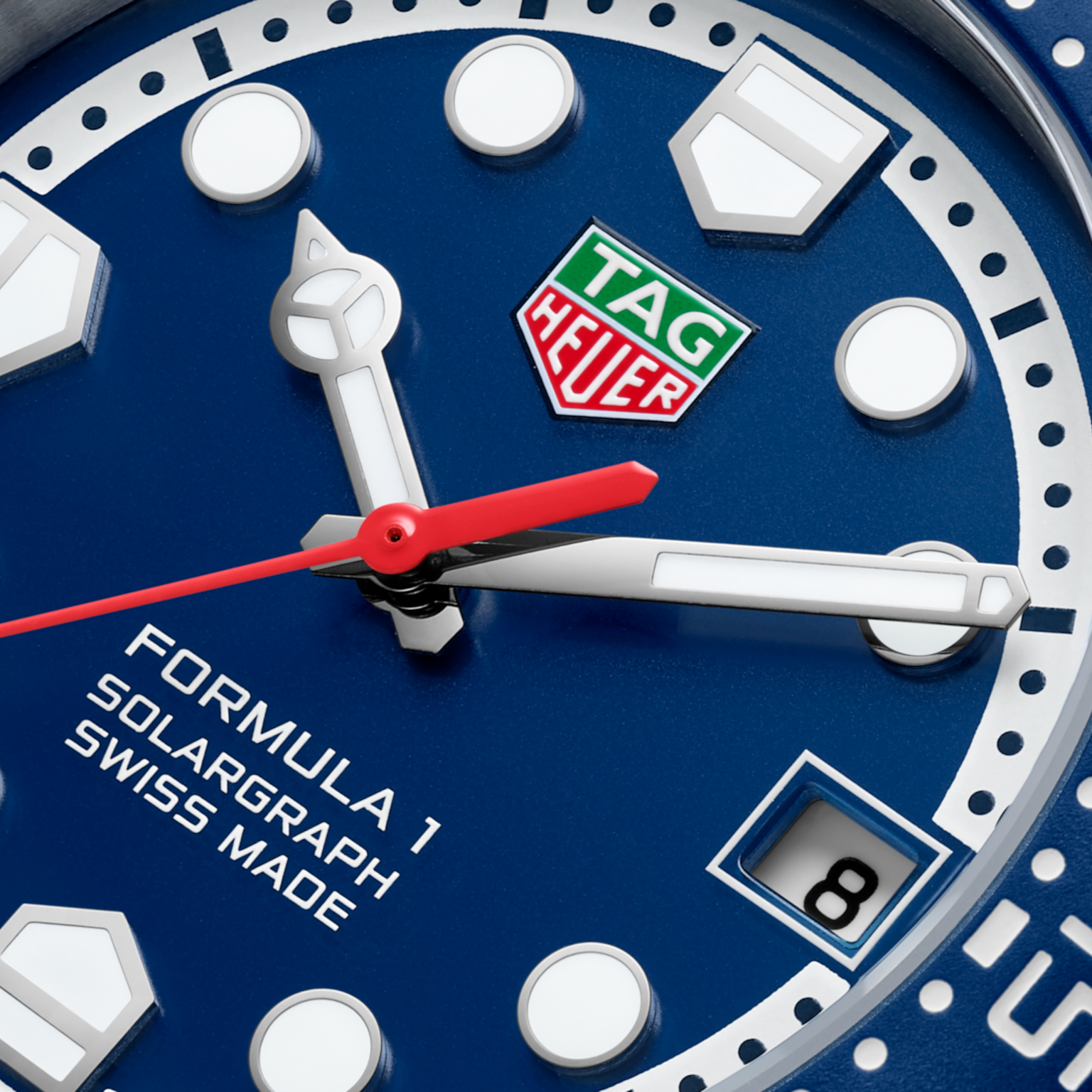 TAG Heuer Blue Dial Formula 1 Solargraph Men's Watch