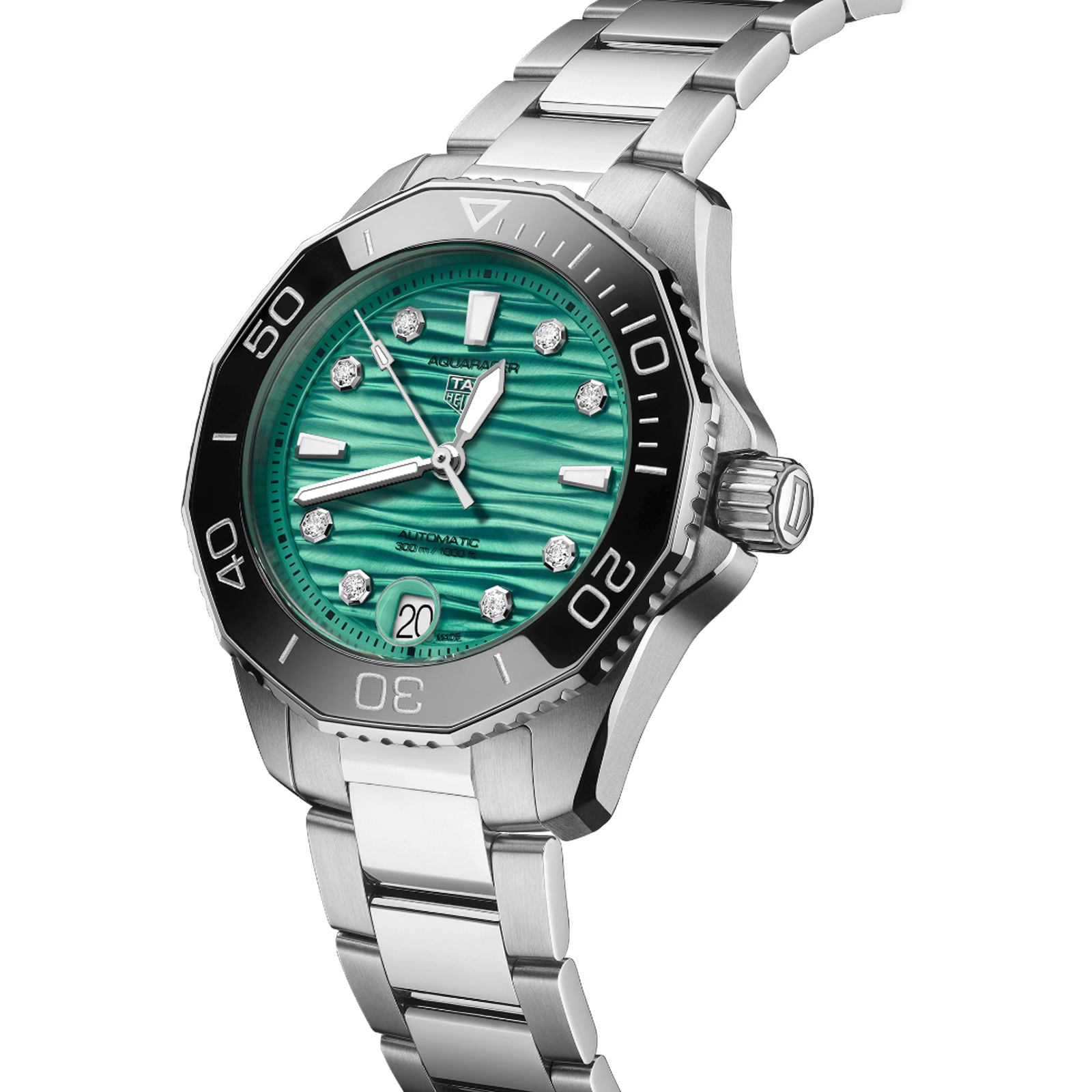 TAG Heuer Aquaracer 36mm Green Dial Automatic Ladies Watch