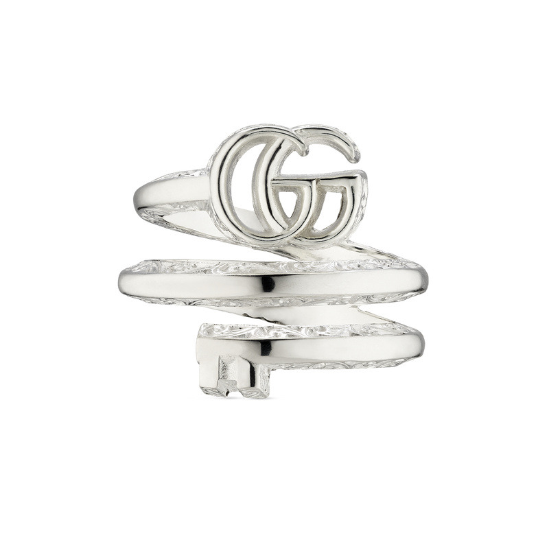 Gucci GG Marmont Sterling Silver Double Ring