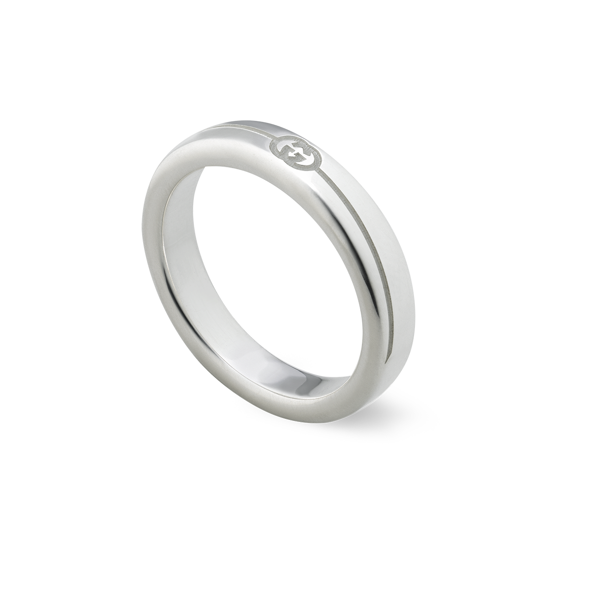 Gucci Tag Interlocking Logo Ring