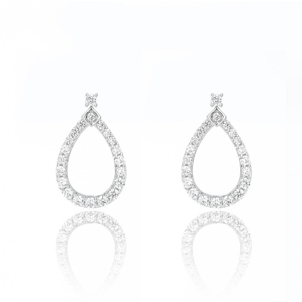 Georgini 925 Sterling Silver Freya Stud Earrings