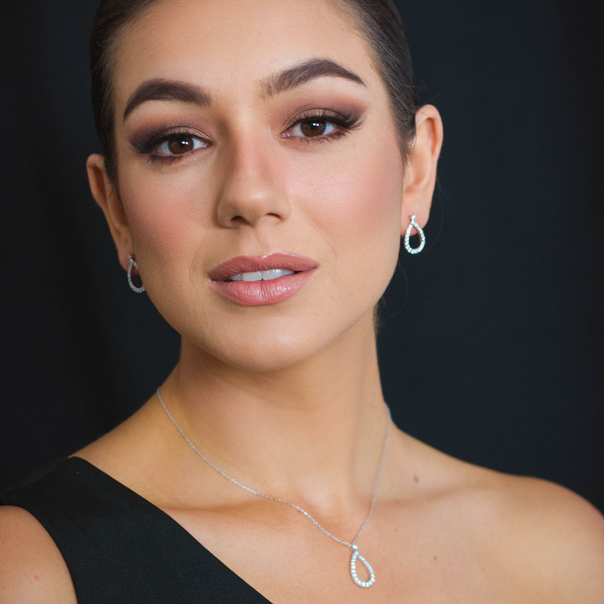 Georgini 925 Sterling Silver Freya Stud Earrings