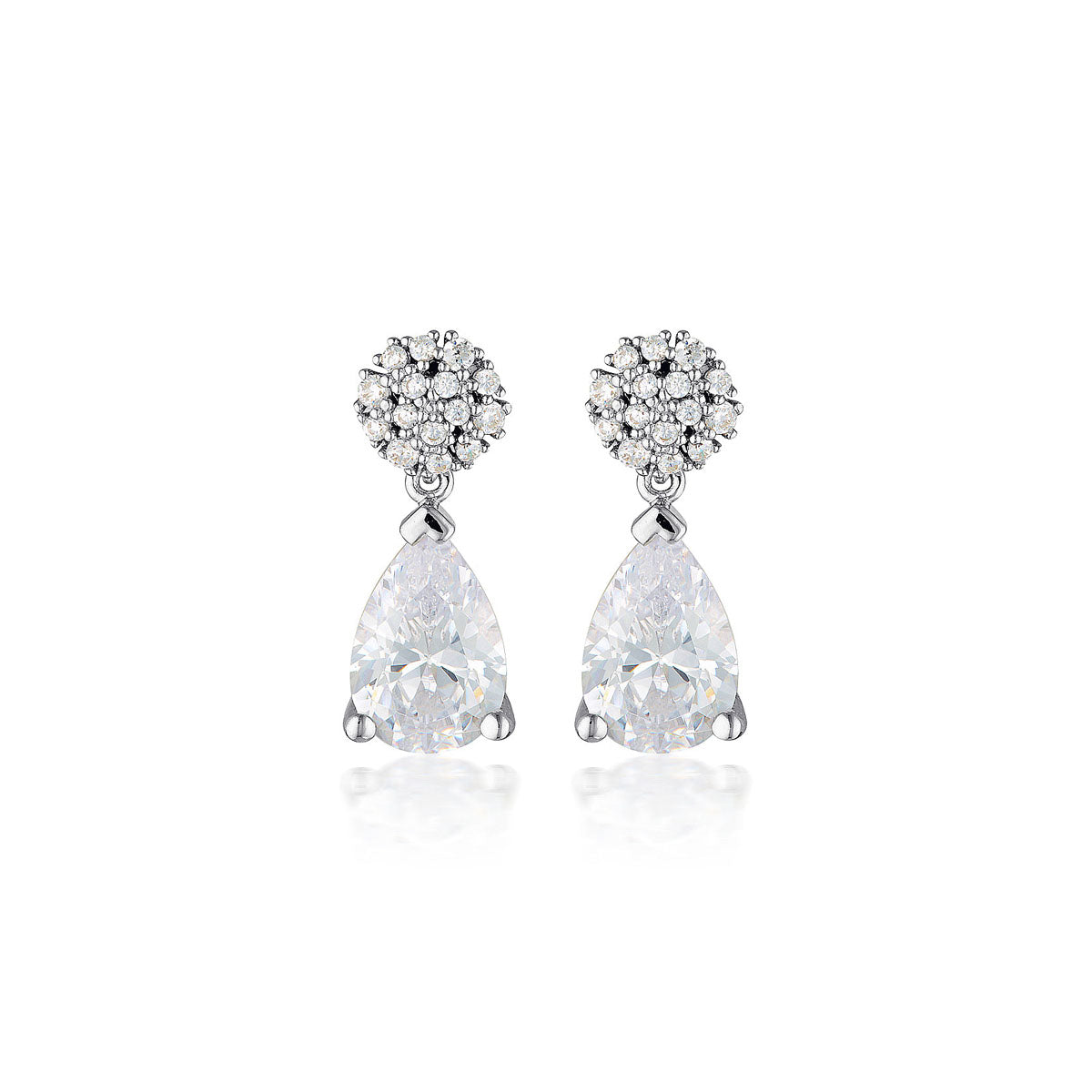 Georgini 925 Sterling Silver Red Carpet Cannes Earrings