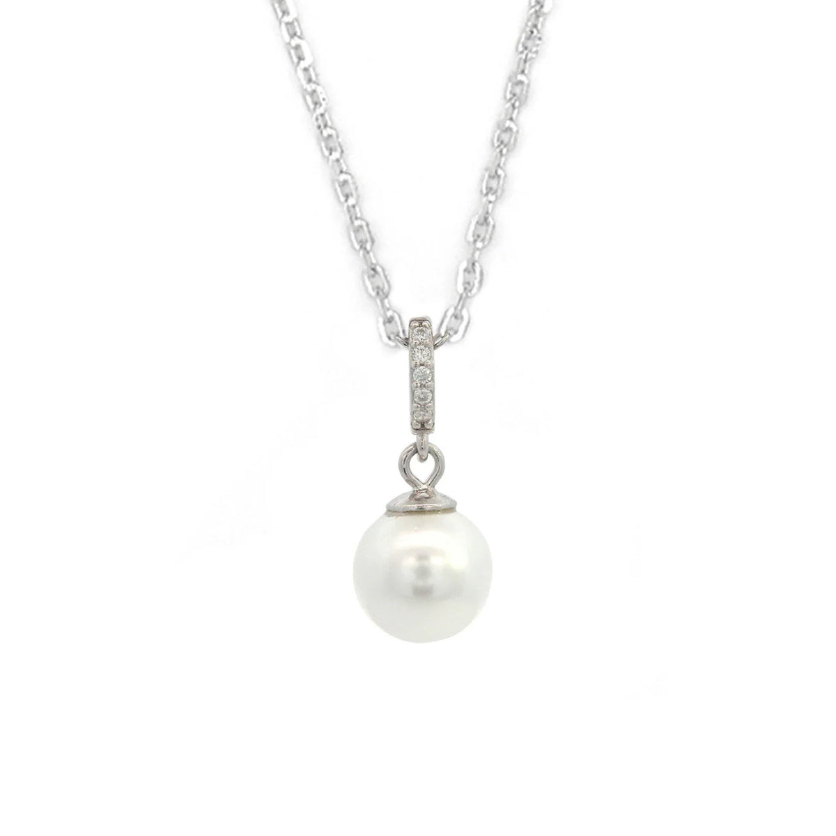 Georgini Sterling Silver Adagio Effortless Glow Pearl Pendant