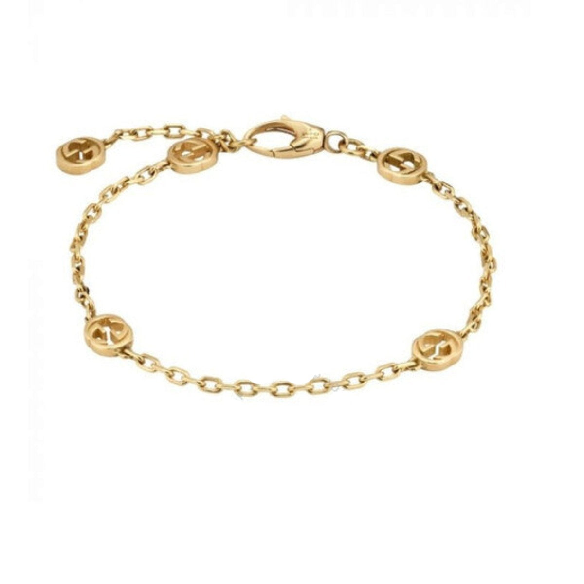 Gucci Interlocking 18ct Yellow Gold Bracelet