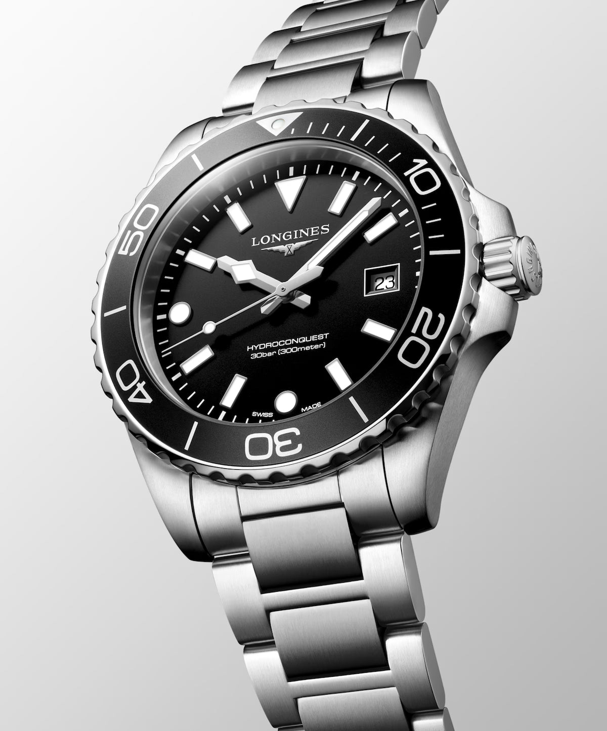 Longines HydroConquest 42mm Black Dial Quartz Dive Men's Watch