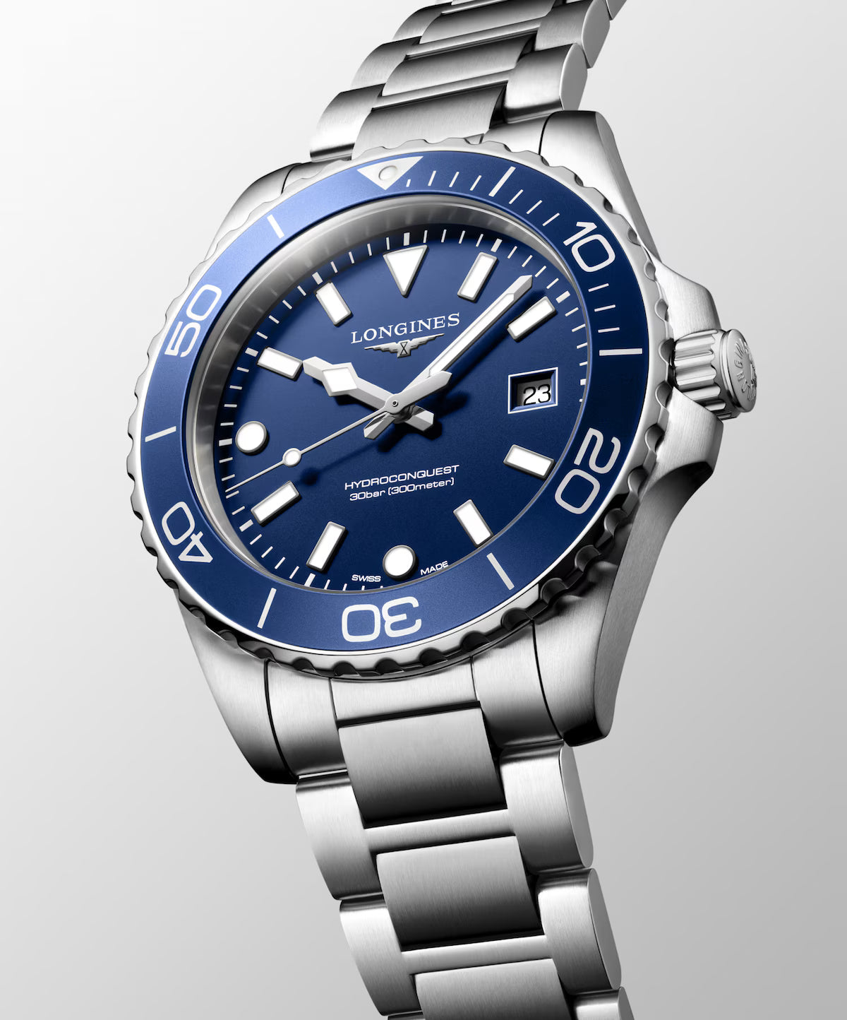 Longines HydroConquest 42mm Blue Dial Quartz Dive Men's Watch
