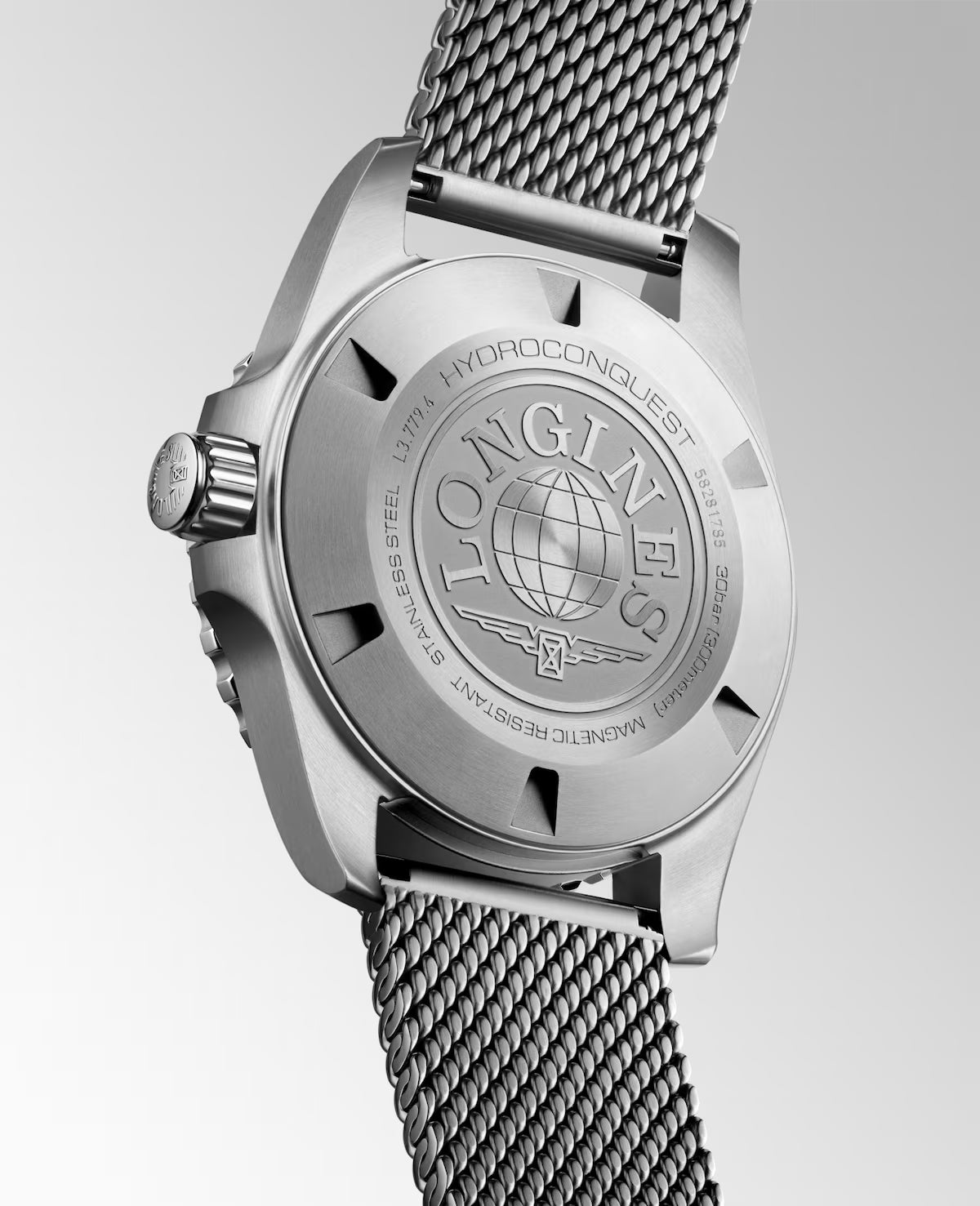 Longines 39mm Black Dial & Bezel Hydroconquest Automatic Men's Watch