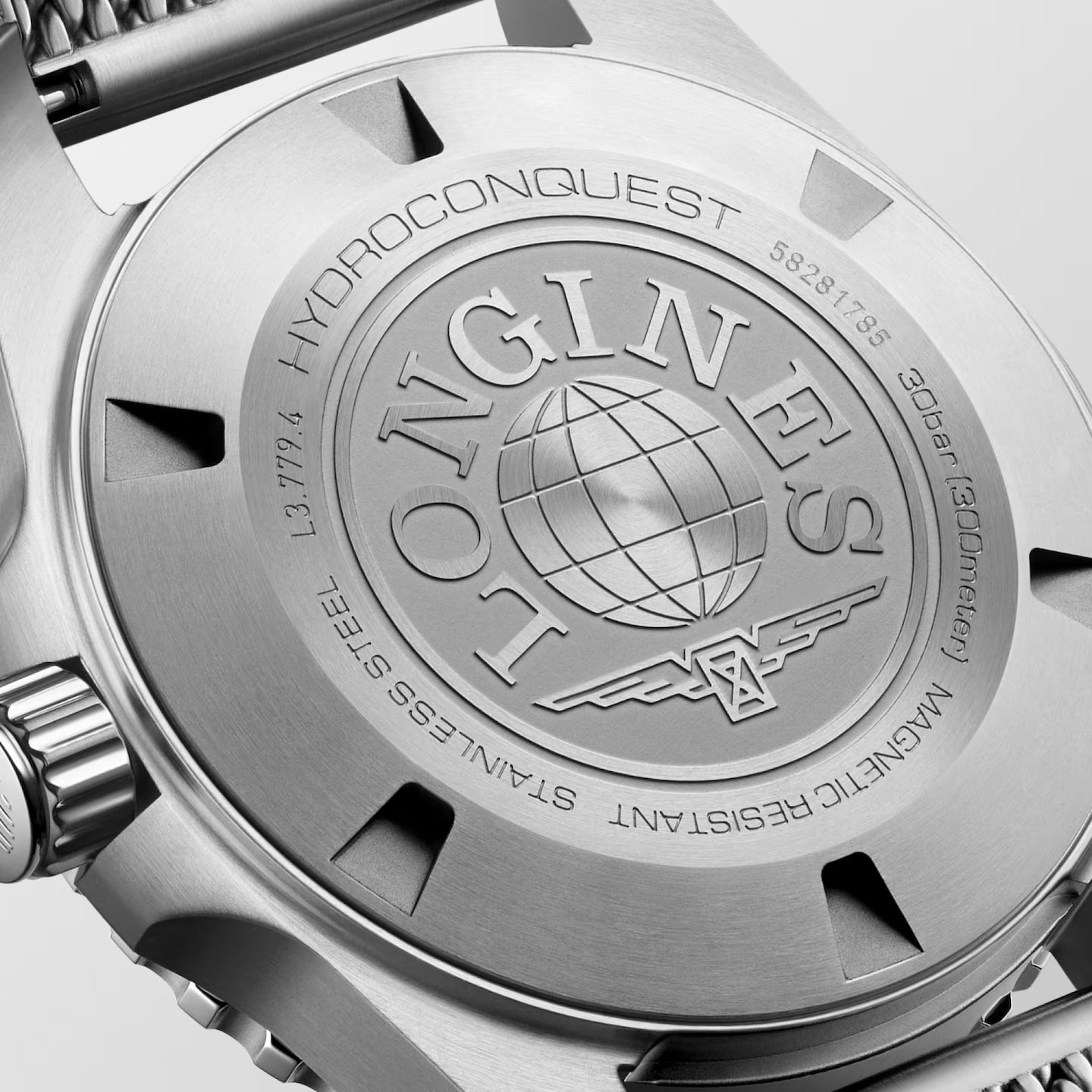 Longines 39mm Black Dial & Bezel Hydroconquest Automatic Men's Watch
