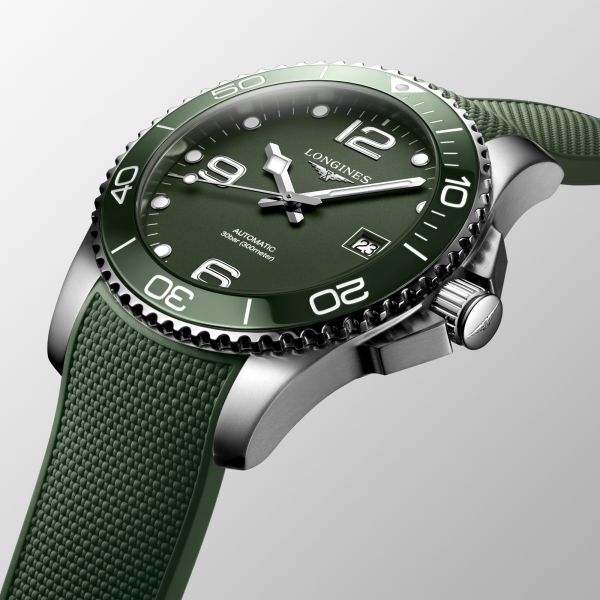 Longines HydroConquest 41mm Green Matt Automatic Men's Watch