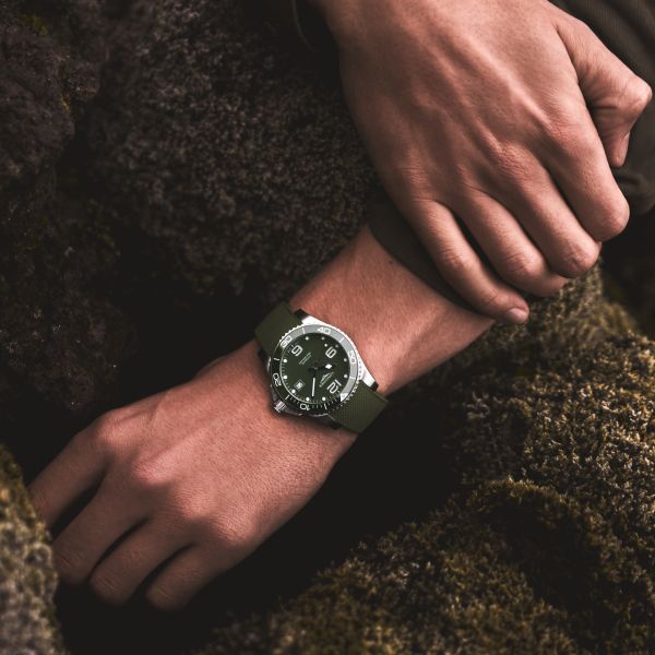 Longines HydroConquest 41mm Green Matt Automatic Men's Watch