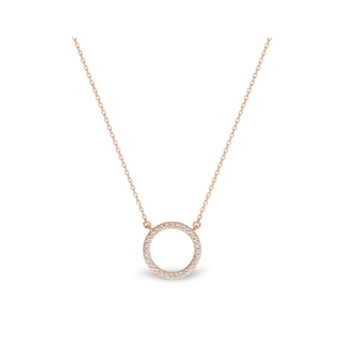 Georgini Sterling Silver Ara Open Circle Pendant Necklace