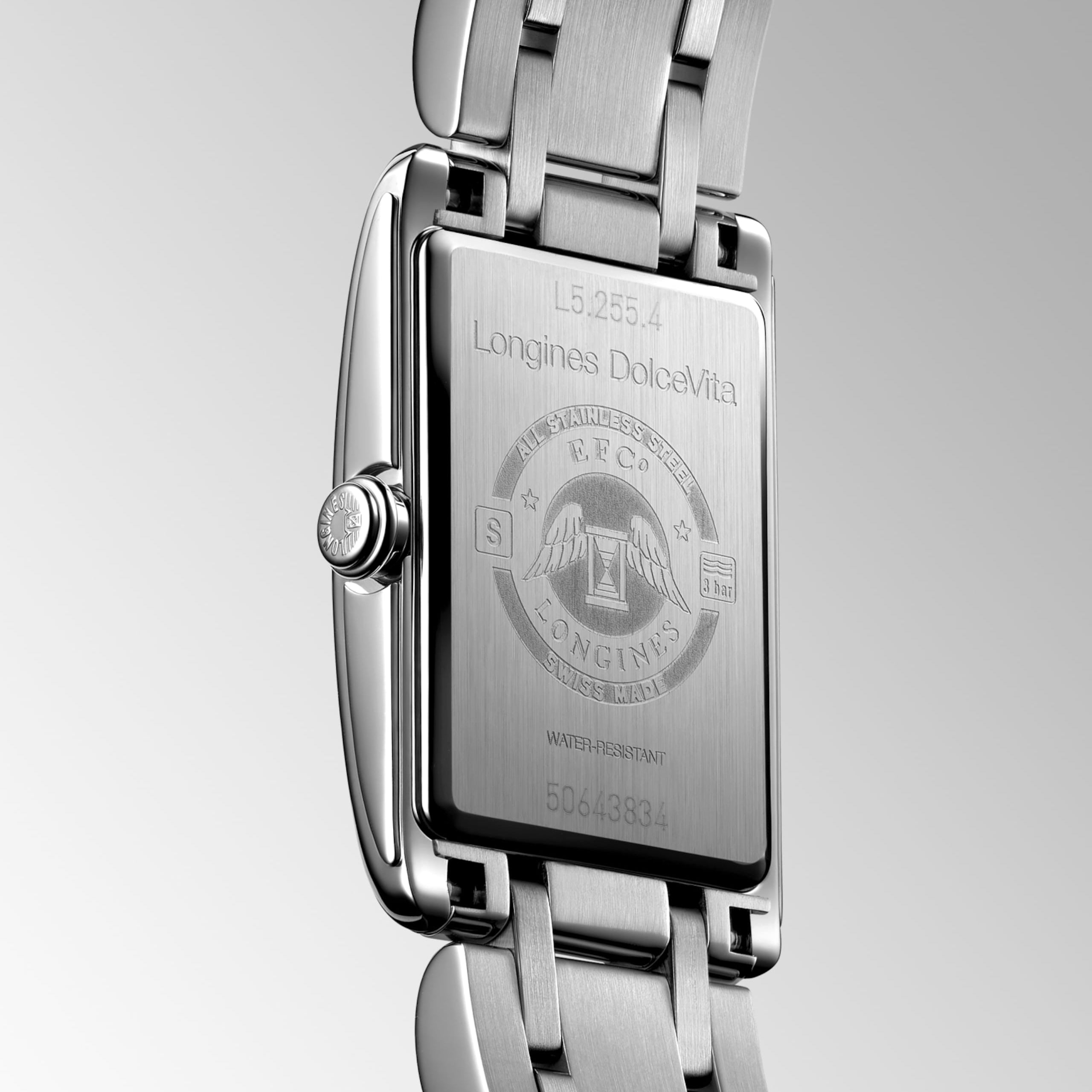 Longines Ladies DolceVita Stainless Steel Silver Ladies Watch