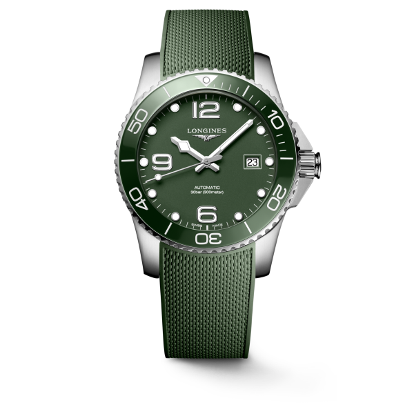 Longines HydroConquest 41mm Green Matt Automatic Men's Watch