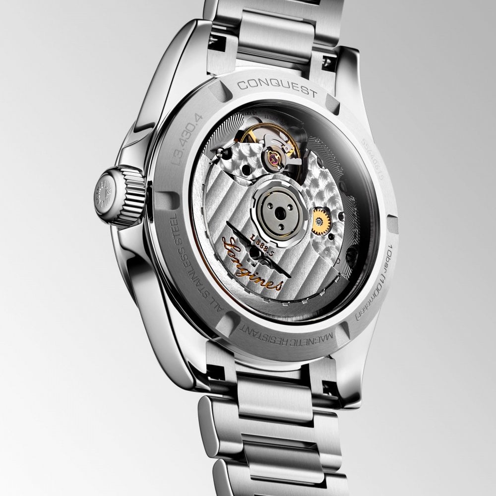 Longines Conquest 41mm Green Automatic Ladies Watch