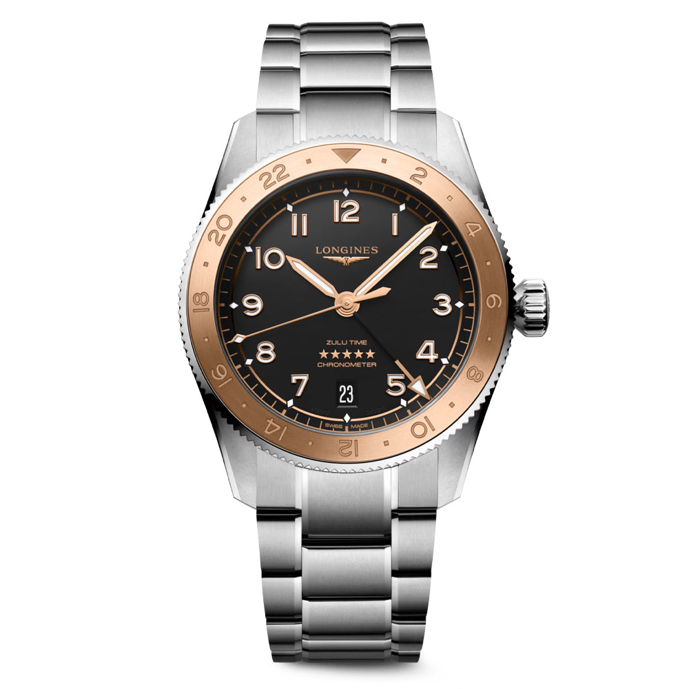 Longines 39mm Spirit Zulu Time 1925 Men's Watch