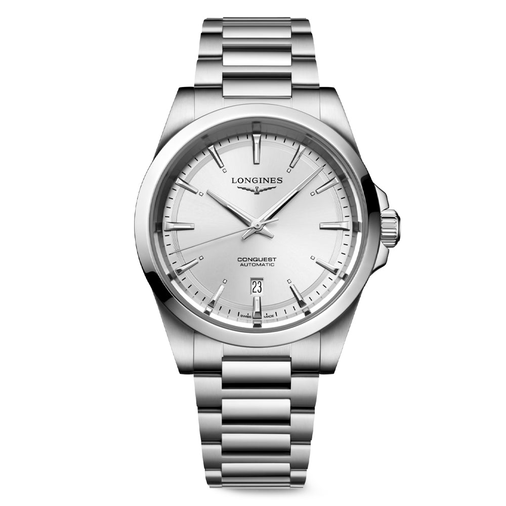 Longines Conquest 41mm Silver Automatic Men's Watch