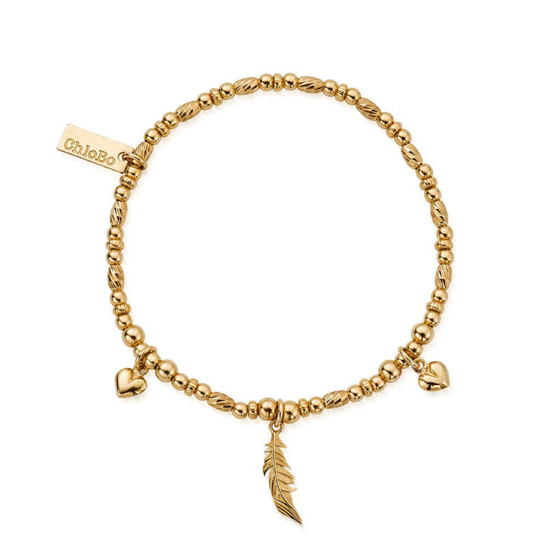 ChloBo Love And Courage Gold Bracelet