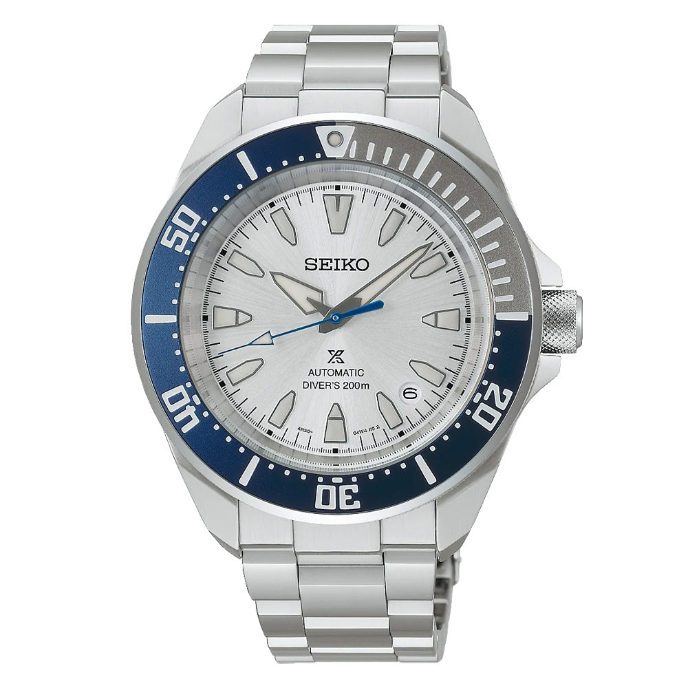 Seiko Men’s 145th Anniversary Prospex Diver’s Watch “Samurai” Mechanical Limited Edition in Silvertone