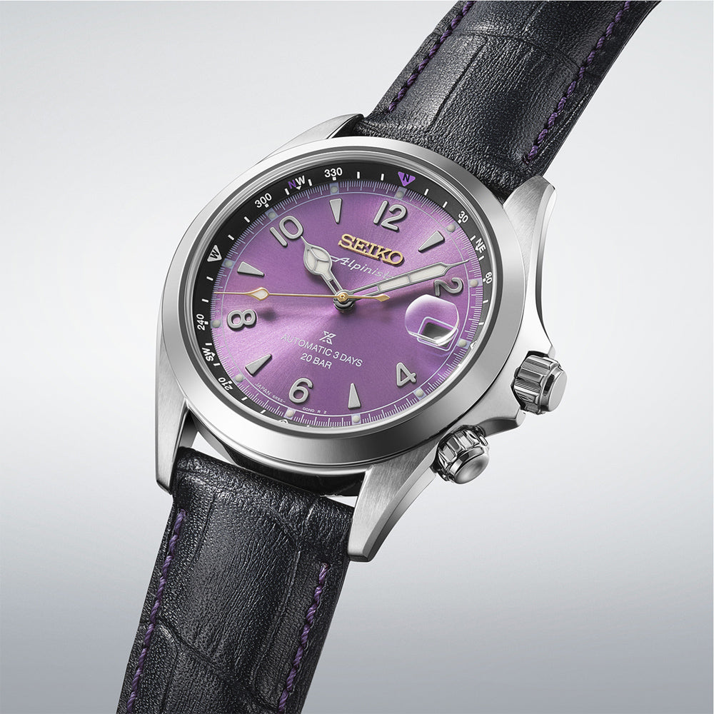 Seiko 145th Anniversary Alpinist Automatic Limited Edition in Edo Purple