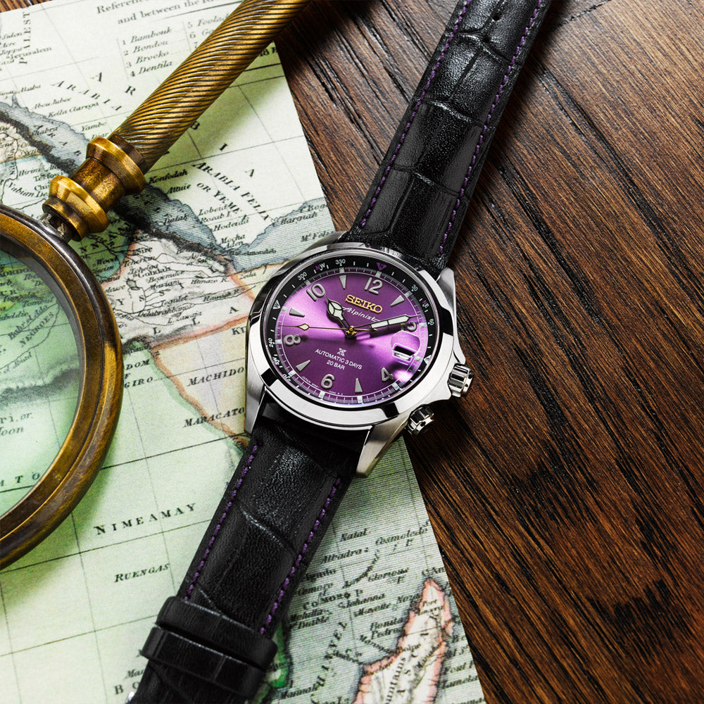 Seiko 145th Anniversary Alpinist Automatic Limited Edition in Edo Purple