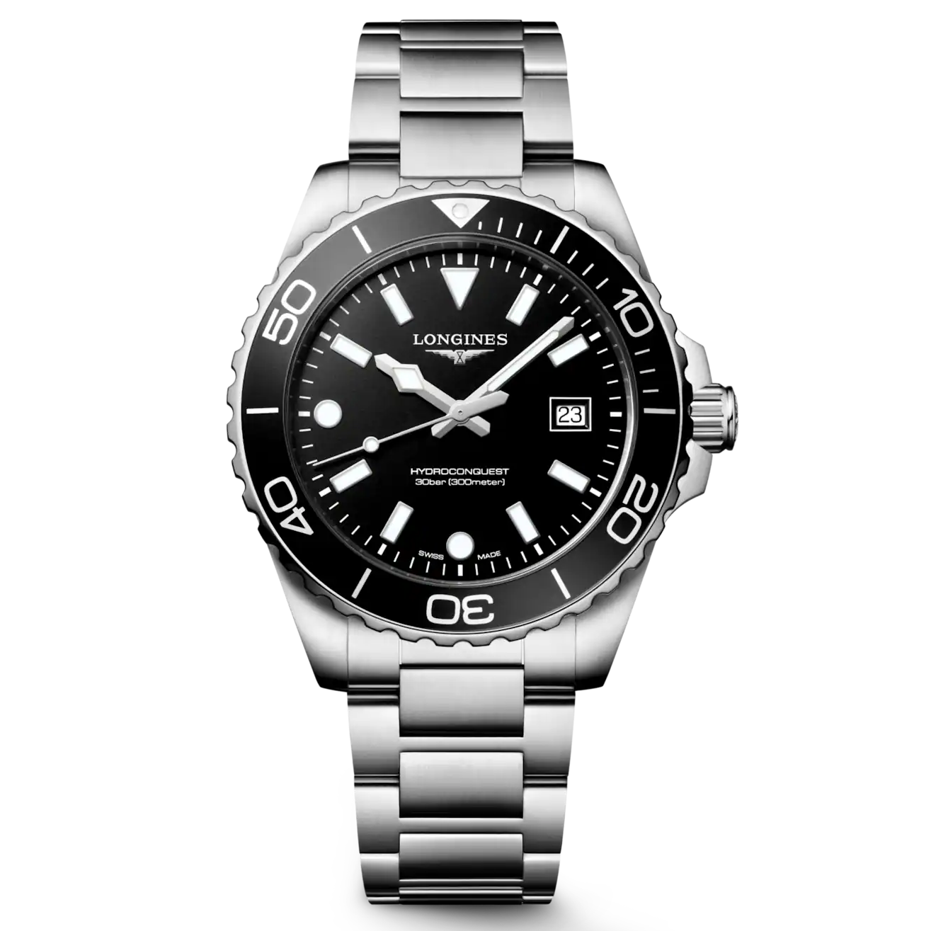 Longines HydroConquest 42mm Black Dial Quartz Dive Men's Watch
