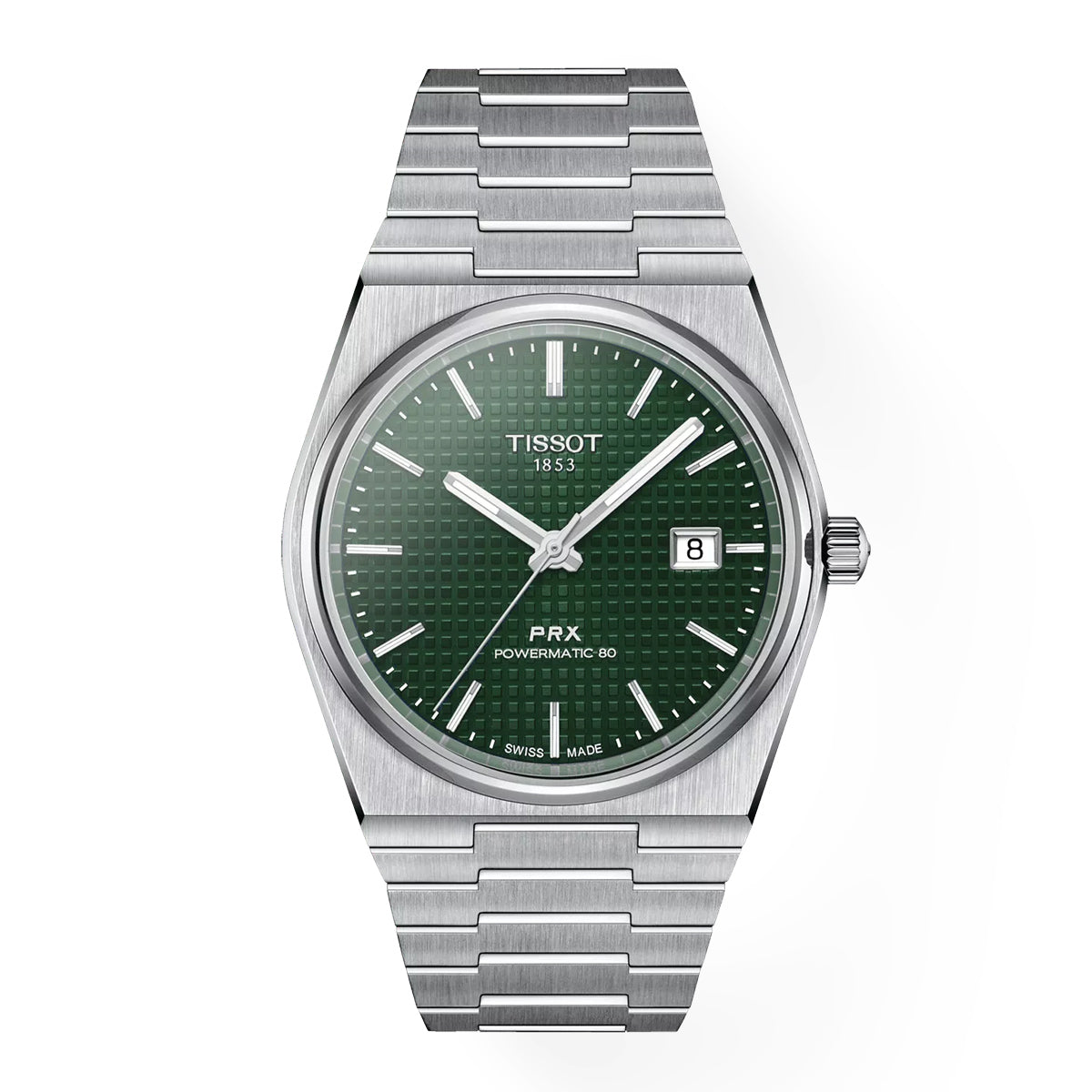 Tissot PRX 40mm Powermatic 80 Green Dial Stainless Steel Automatic Men's Watch