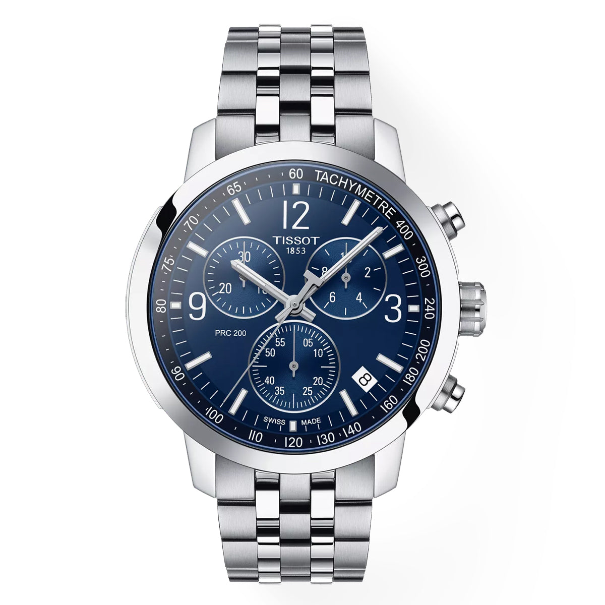 Tissot Gentleman 43mm Blue Dial PRC 200 Chronograph Men's Watch