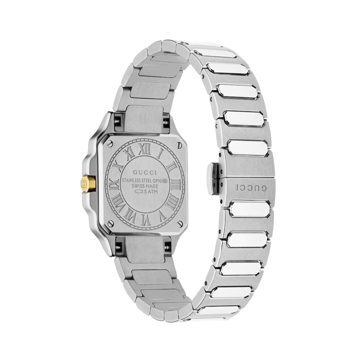 Gucci G-Flat 24mm Silver Dial Ladies Watch