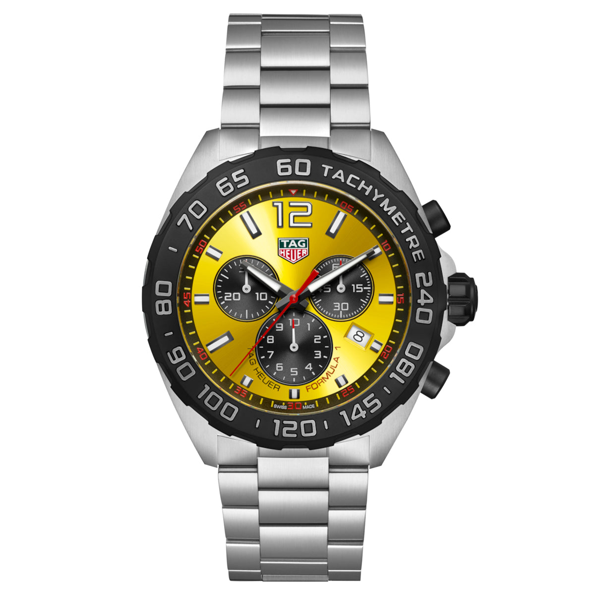 TAG Heuer Formula 1 43mm Yellow Quartz Men's Watch