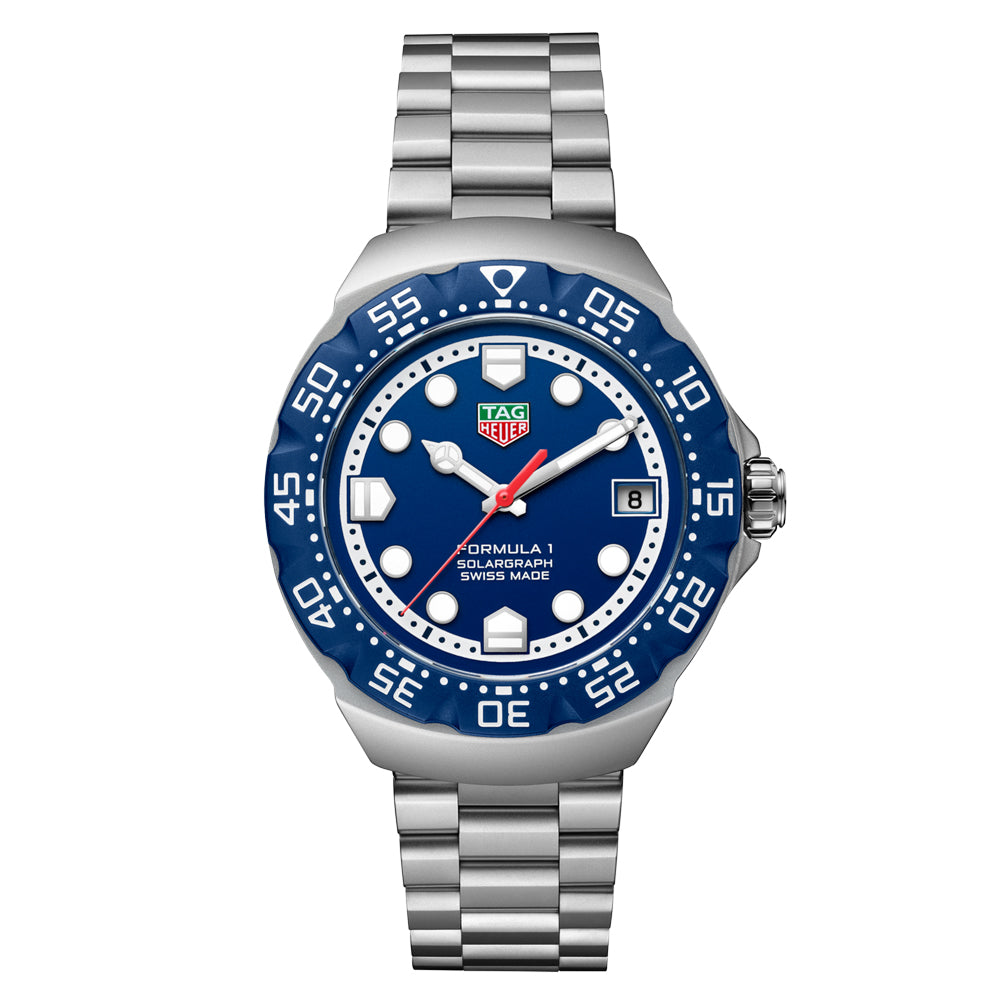 TAG Heuer Blue Dial Formula 1 Solargraph Men's Watch