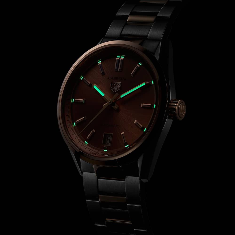 Tag Heuer Carrera 36 mm Rose Champagne Automatic Ladies Watch