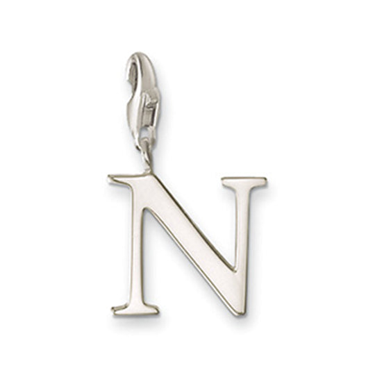 Thomas Sabo Sterling Silver Letter N Charm