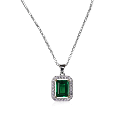 CARAT* London Eton Green Borderset Necklace - Steffans Jewellers