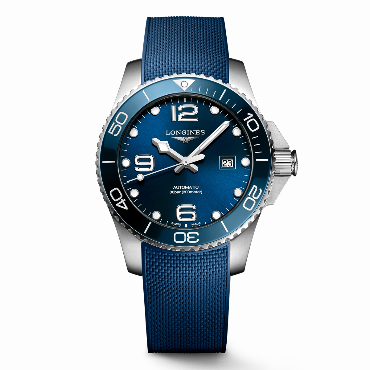 Longines HydroConquest Blue Ceramic & Stainless Steel Men's Watch