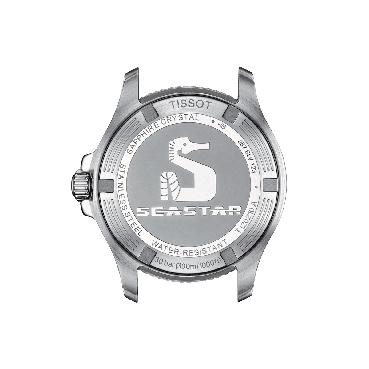 Tissot Seastar 1000 Blue Dial Stainless Steel Ladies Watch