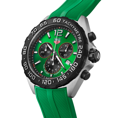 TAG Heuer Formula 1 43mm Green Dial Quartz Chronograph Men's Watch