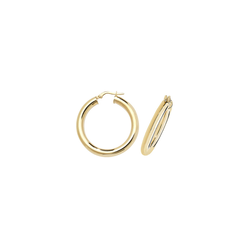 Steffans 9ct Yellow Gold Bethany Hoop Earrings