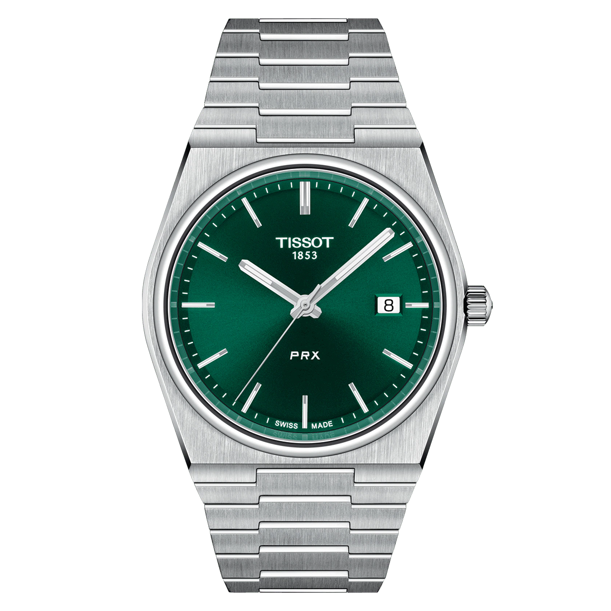 ほぼ未使用　TISSOT PRX 緑ダイヤル ステンレス　機械式 Tissot PRX 40mm Green Dial Quarts Men's Watch from steffans jewellers