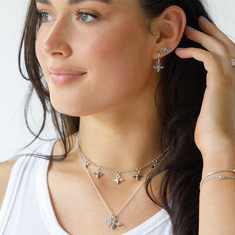 Steff Wildwood Personalised Bee Pendants