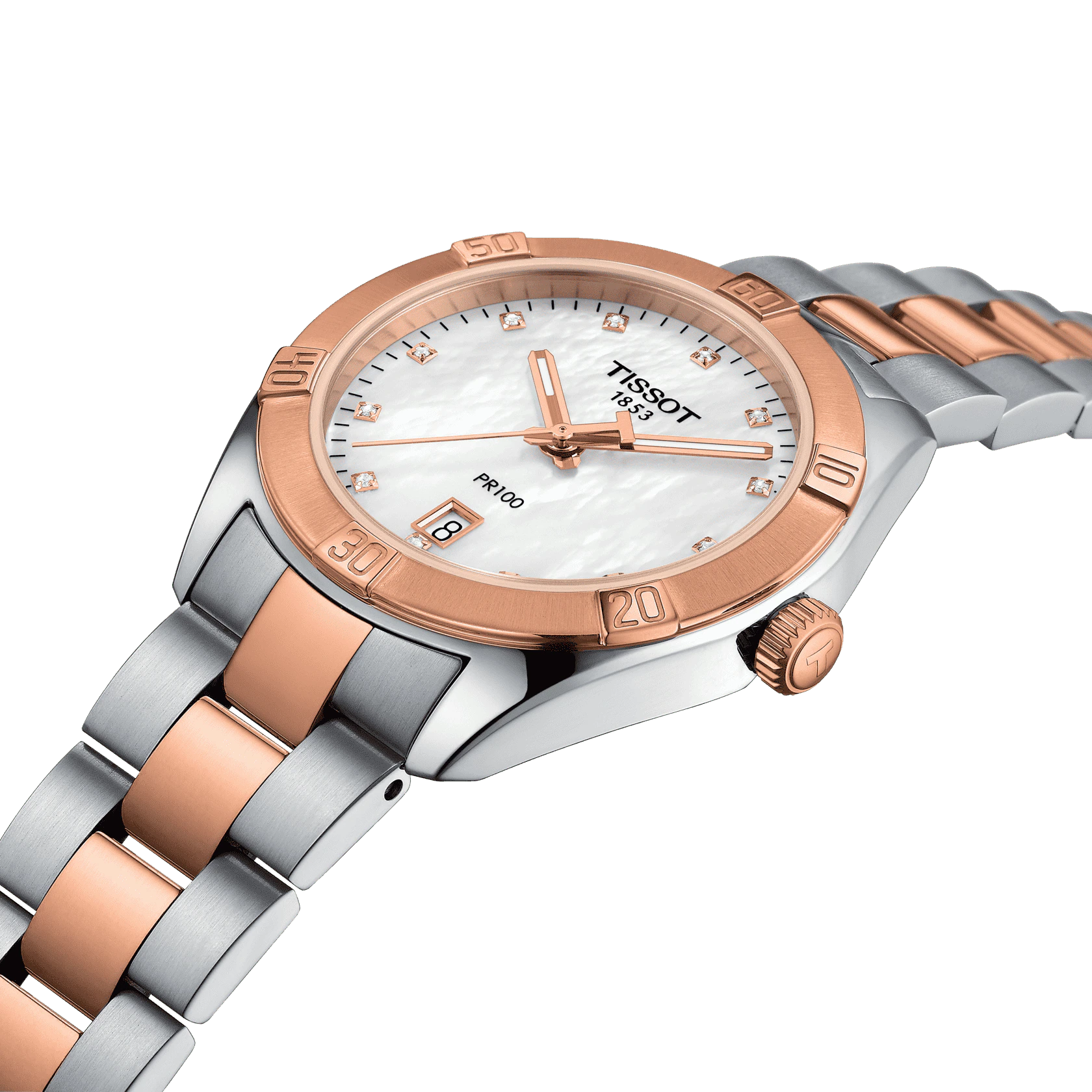 Tissot PR 100 36mm Sport Chic Bi-Colour Quartz Ladies Watch