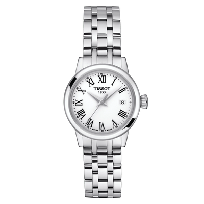 Tissot Classic Dream Lady Stainless Steel  28mm White Dial Ladies Watch