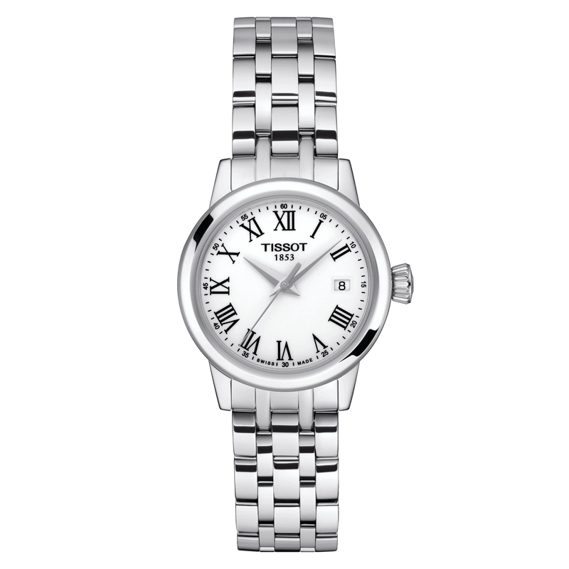 Tissot Classic Dream Lady Stainless Steel  28mm White Dial Ladies Watch