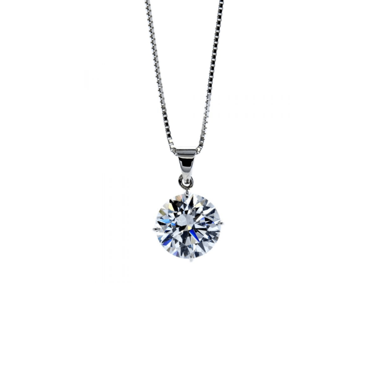 CARAT* London Four Prong Round Pendant Necklace - Steffans Jewellers