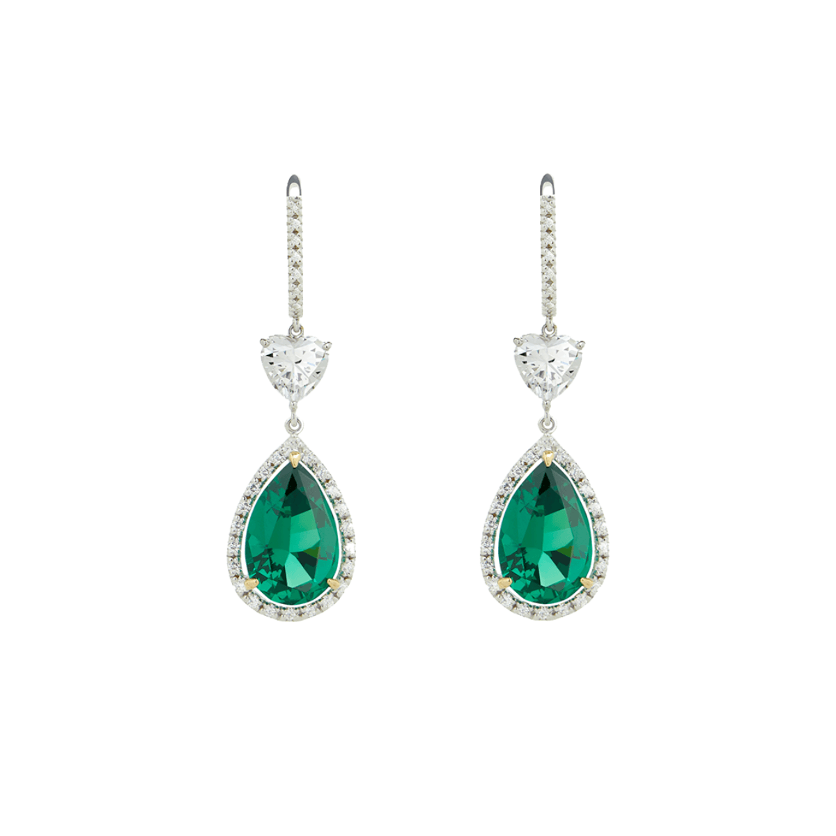 CARAT* London Ren Emerald Drop Earrings - Steffans Jewellers