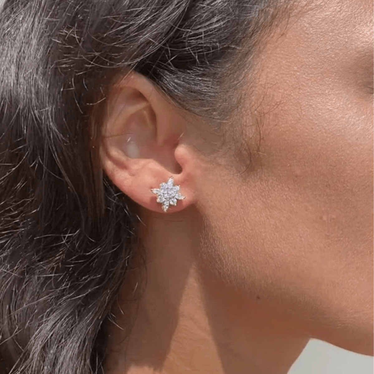 CARAT* London Snowflower Stud Earrings - Steffans Jewellers