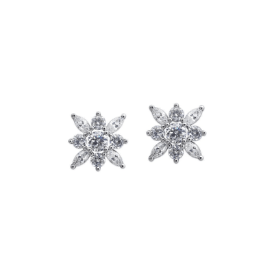 CARAT* London Snowflower Stud Earrings - Steffans Jewellers
